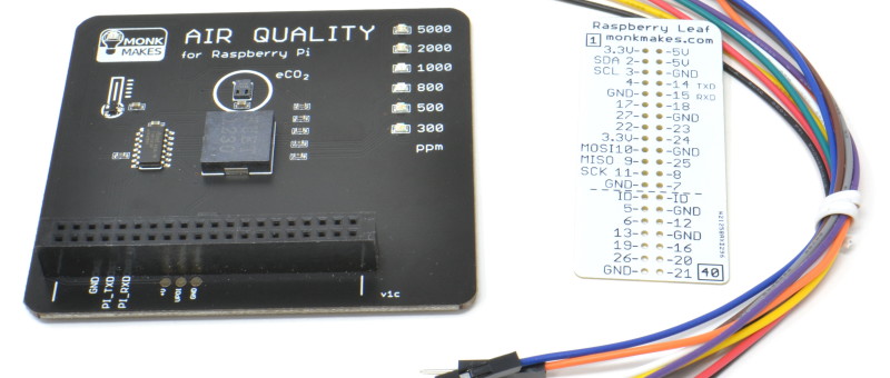 Kit de mesure de la qualité de l’air pour Raspberry Pi de MonkMakes