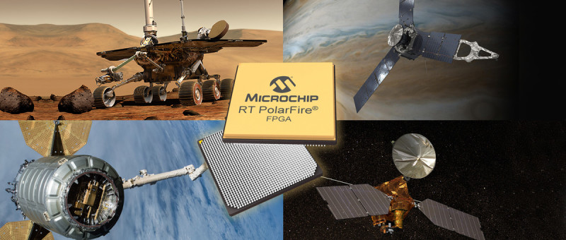 Le FPGA PolarFire® tolérant aux radiations et faible consommation de Microchip  permet de créer des systèmes spatiaux à très haut débit  pour un coût système global plus faible