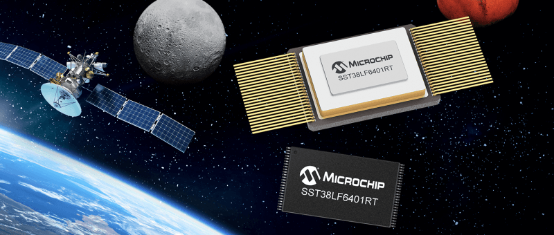 64 Mo de mémoire SuperFlash parallèle sur composants Microchip à usage spatial