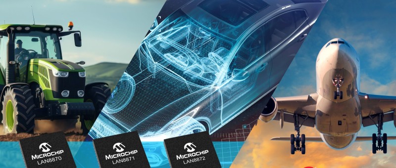 Microchip Étend ses Solutions Ethernet à Paire Unique pour une Connectivité Réseau Optimisée