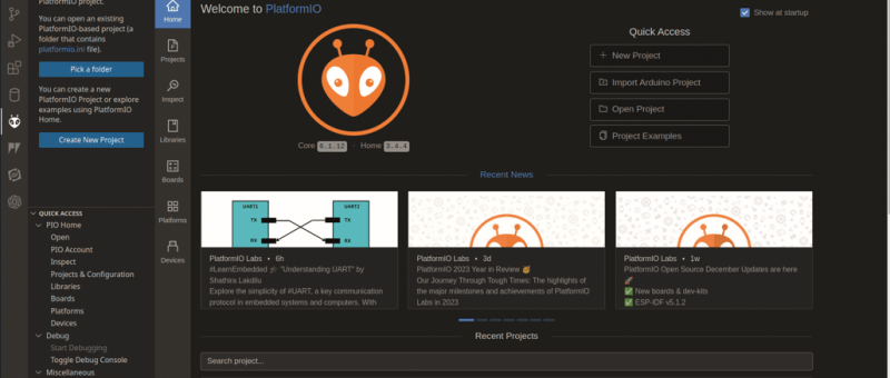 Créer un projet ESP32 avec PlatformIO: guide d'introduction pour débutants