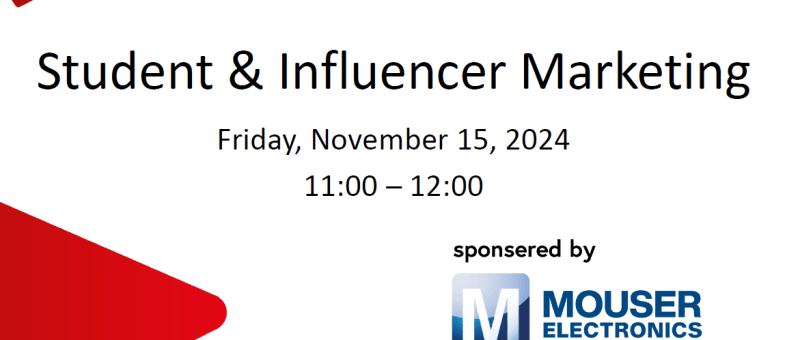 Student & Influencer Marketing Forum: Live from electronica 2024