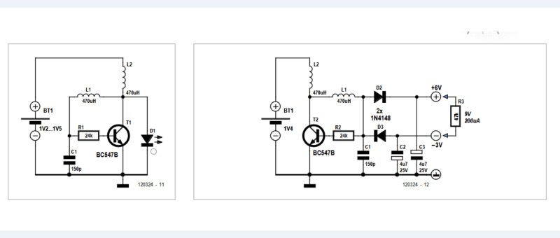 Circuit : Convertisseur de tension à transistor unique