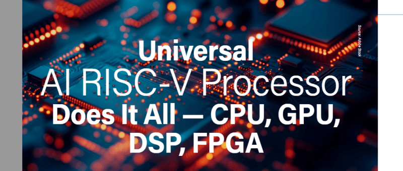 Le RISC-V AI, un processeur à tout faire : CPU, GPU, DSP, FPGA