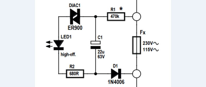 Circuit : indicateur de fusible