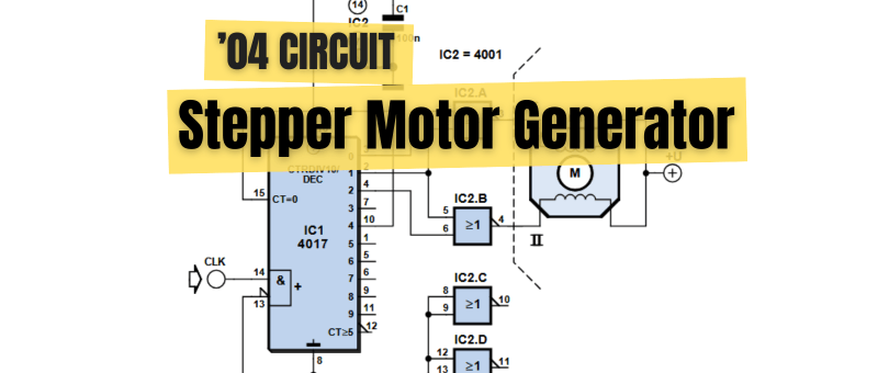 Circuit : générateur pour moteur pas à pas