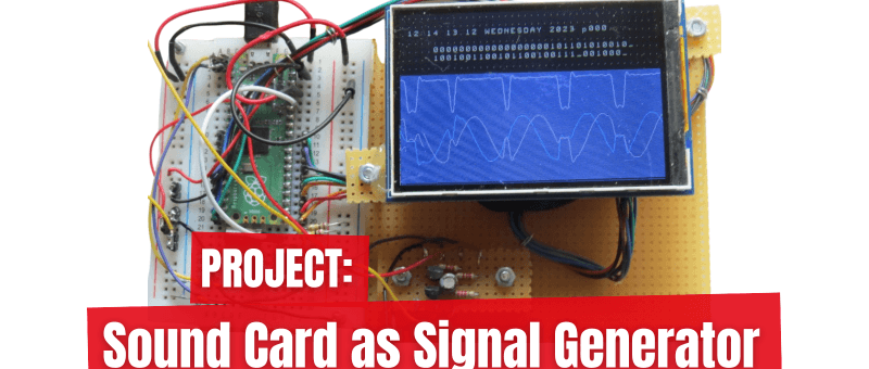 carte son comme générateur de signaux: Un PC utilisé comme émetteur de test DCF77
