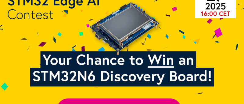 Join the STM32 Edge AI Contest Award Ceremony