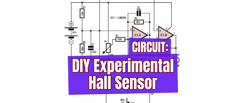Circuit : capteur à effet Hall expérimental à réaliser soi-même