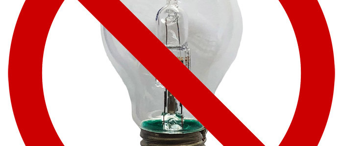 Les lampes à halogène haute tension sont bannies depuis le 1er septembre