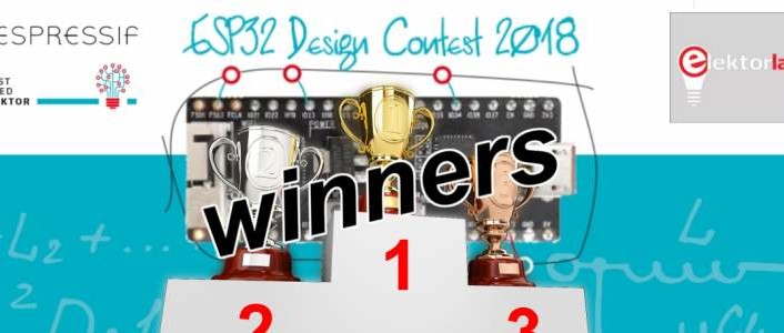 Concours de projets ESP32 2018 — les gagnants !
