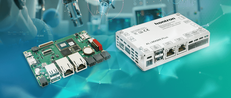 Kontron élargit sa gamme avec des cartes CPU et des ordinateurs robustes sur rail DIN basés sur i.MX8M Plus