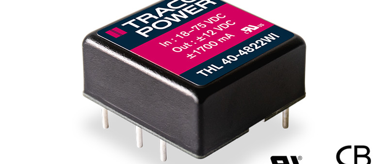 THL 40WI de Traco Power – Le convertisseur CC/CC 40 W compact qui allie performance et économie