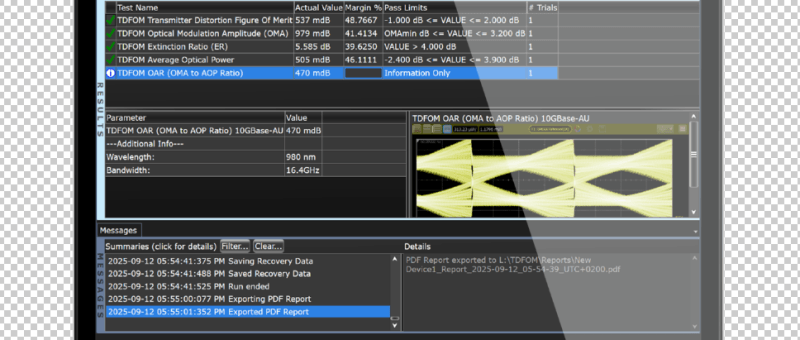 Keysight lance la première solution de test pour Ethernet optique automobile conforme à IEEE 802.3cz