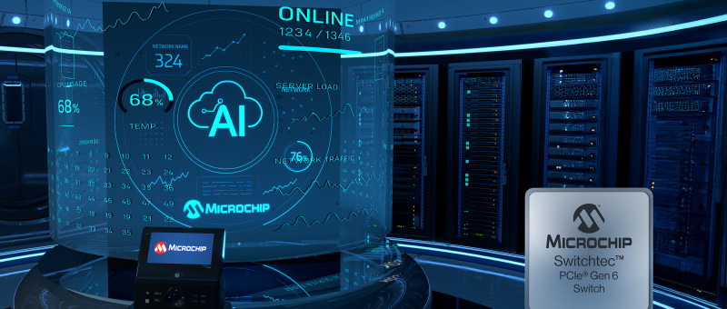 Microchip dévoile ses switches PCIe Gen 6 Switchtec pour les data centers IA