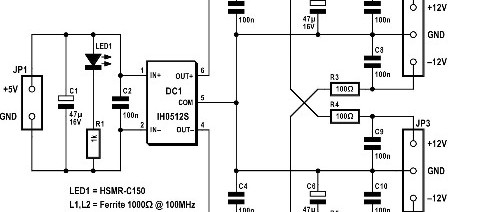 alimentation pour sondes différentielles