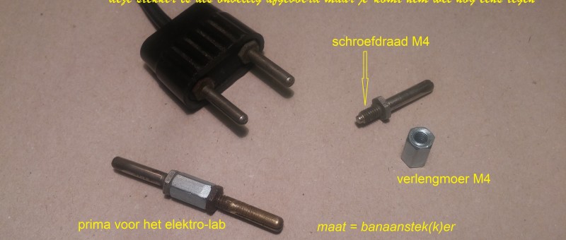 hergebruik van oude platte netstekker