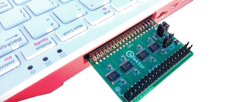 La carte tampon Raspberry Pi 400 d'Elektor