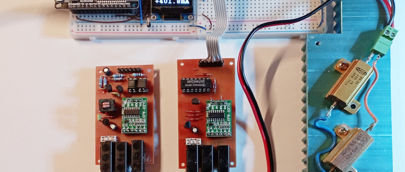 High Precision Isolated Voltage and Current Monitor with HX711 24 bit ADC