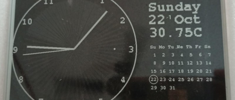 Fabriquez une horloge basse consommation 7,5" E-Paper avec l'ESP32