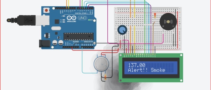 Gas detector and Alerting device with Arduino Uno 