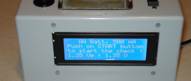 1.2 V Battery checker by discharge