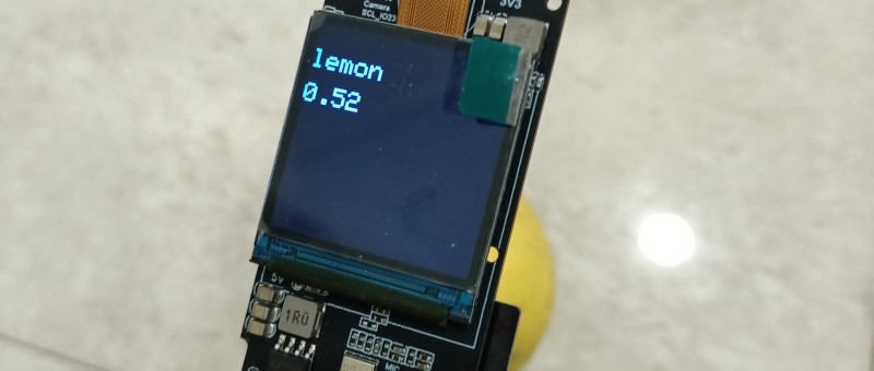 Object classification on ESP32