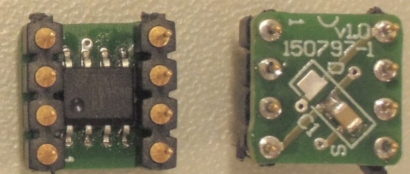 SO8 to DIP8 adapter - for OPAMPS and more