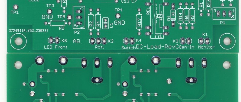 Through Hole Version der statischen und dynamischen DC Last