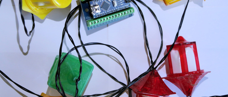 Variable brightness controller for Christmas LED lights with Arduino