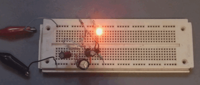 Sinusoidal LED fader using Twin-T oscillator