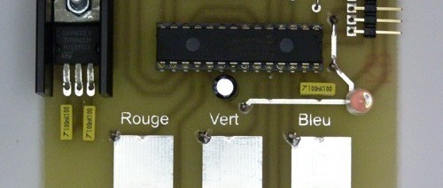 Ordering of a tricolor led without mechanical buttons