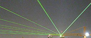 Projecção a algumas centenas de metros