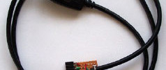 Cable de datos de un móvil como interfaz conversor
