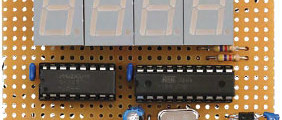 Termómetro con display LED de cuatro dígitos