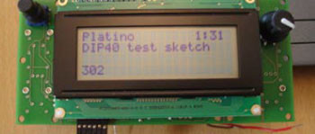 Platino na terra do Arduino