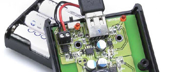 Carregador para telemóvel com células de NiMH