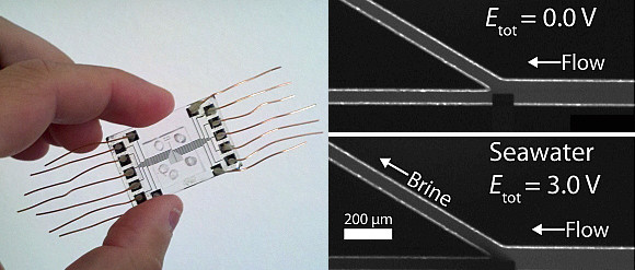 Elektronische Wasserentsalzung