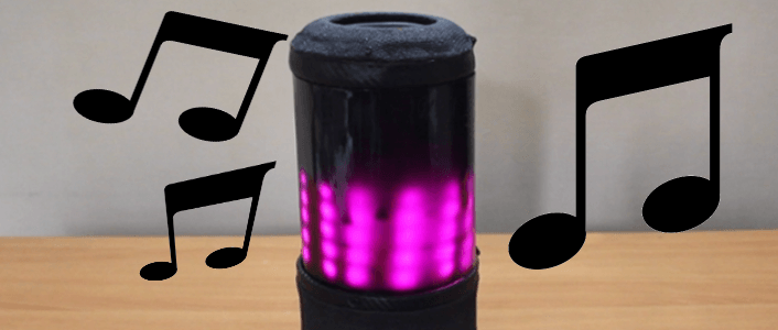 Enceinte Bluetooth portable avec effets de lumière