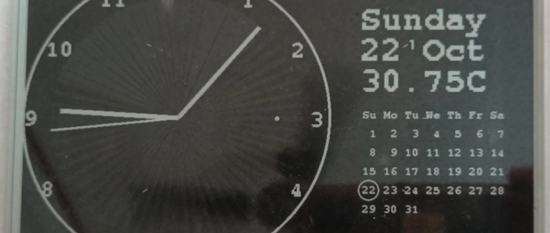 Timekeeping: Realizzare un Orologio E-Paper da 7,5" low-power con ESP32