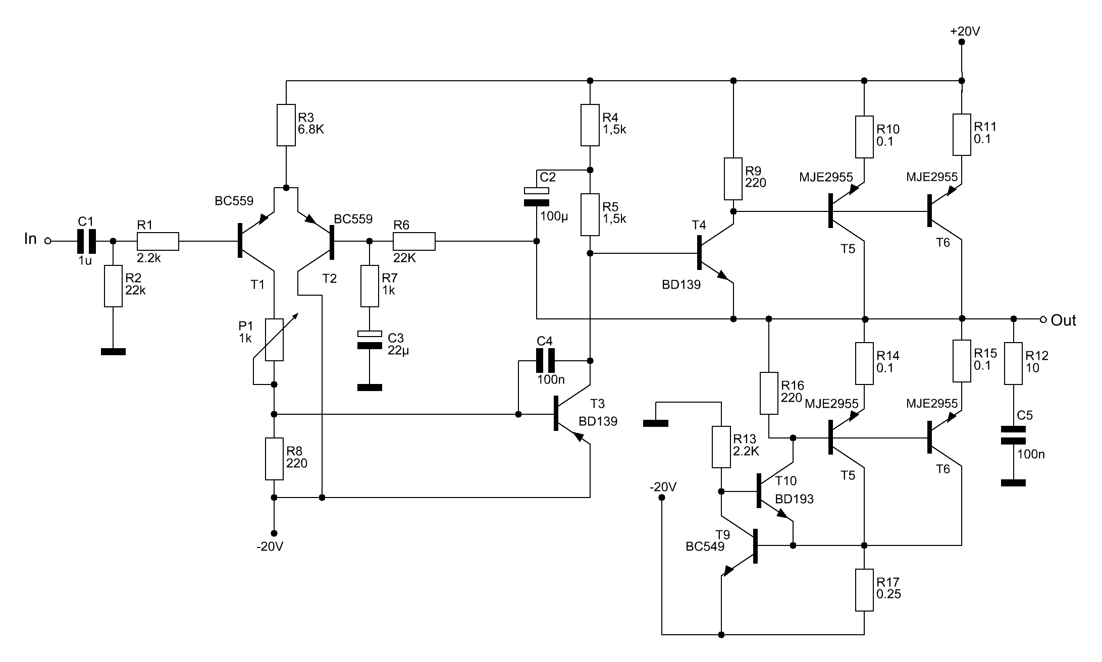 Amplificatore di classe A da 25 W