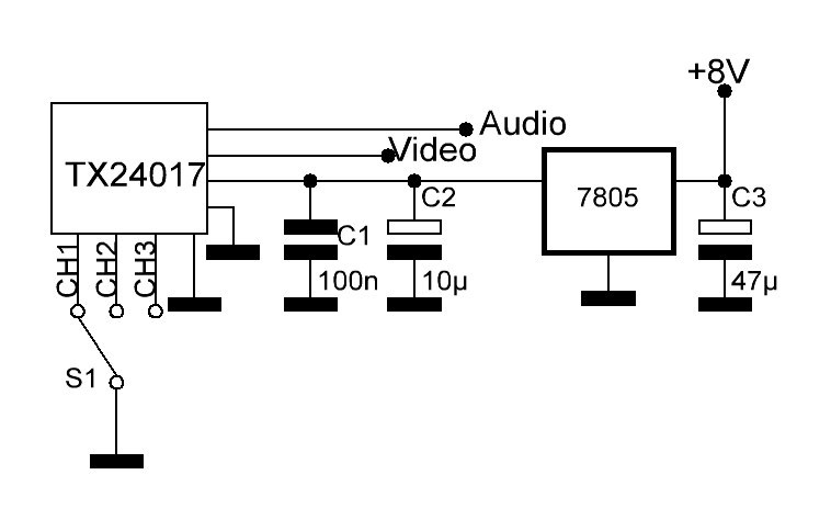 Trasmettitore  audio video WI-FI 4 canali