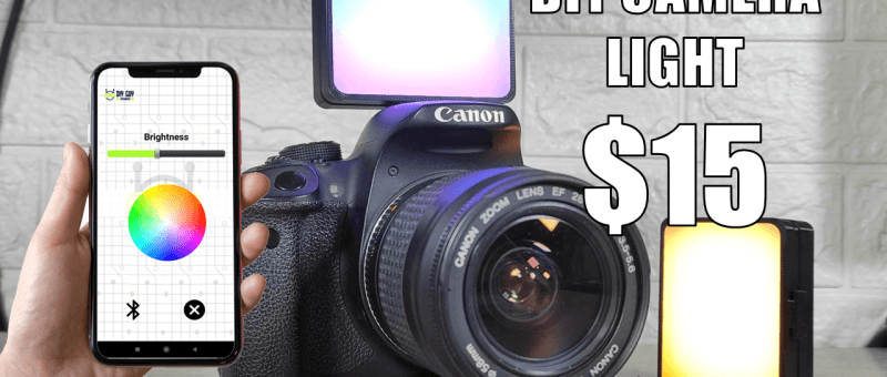 DIY Low-Cost Bluetooth Camera Light