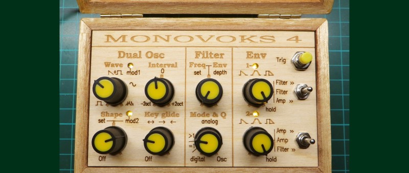 Synthesizer MonoVoks4, analog filter Polivoks style