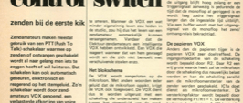 voice operated control switch - zenden bij de eerste kik