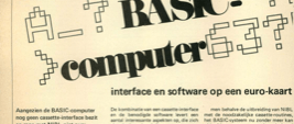 casette-interface voor de BASIC-computer - interface en software op een euro-kaart