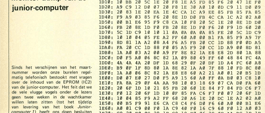 junior-monitor - de hexadecimale monitor-dump van de junior-computer