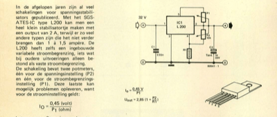 spanningsstabilisator met L200