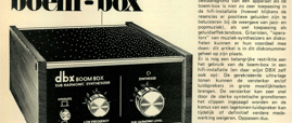 boem-box - het ""bas-kassie"" van DBX
