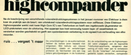 highcompander - ruis… vergeet 't maar